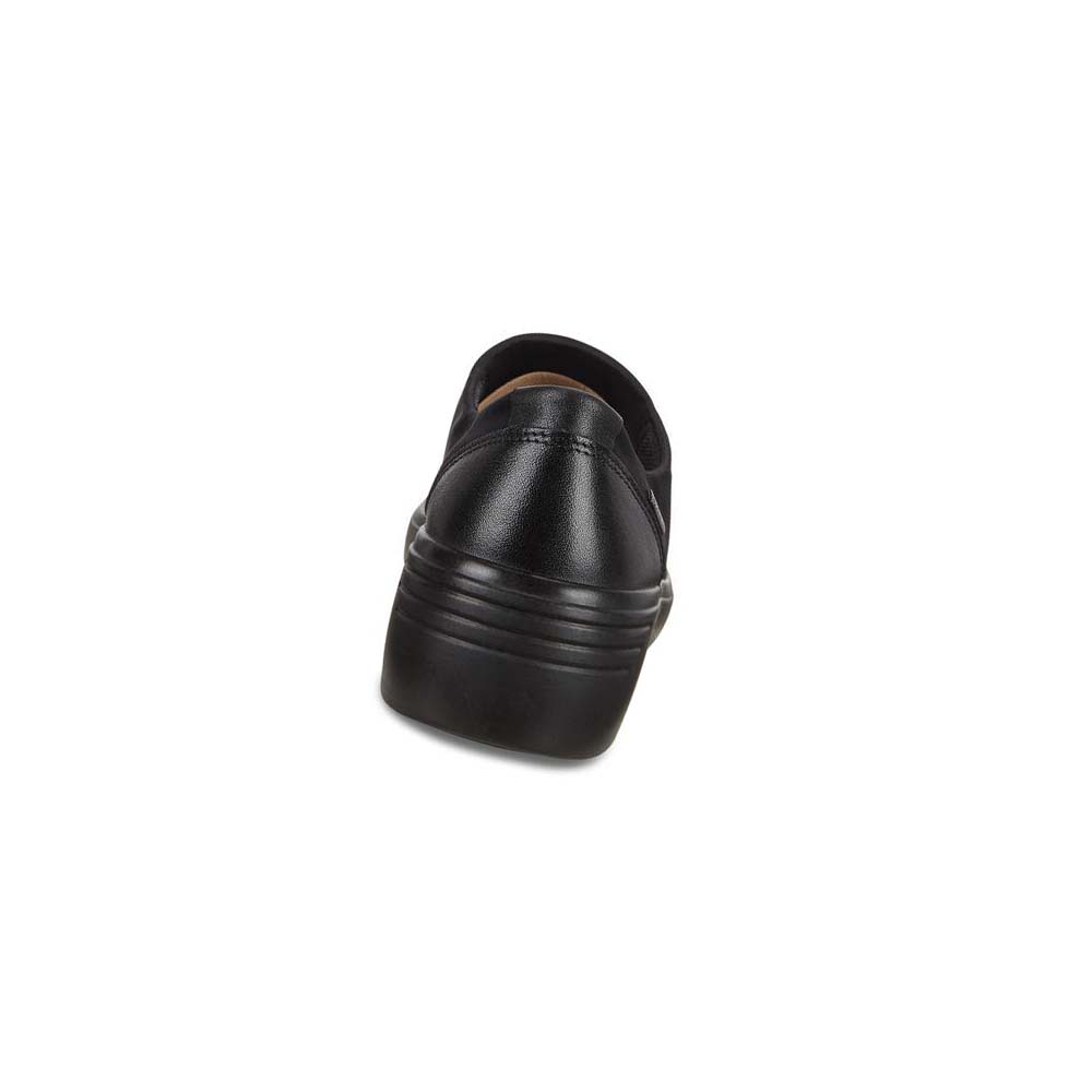Ecco Soft 7 Wedge Gtx Slip On Fritidssko Dame Svarte | NO 81PJJ